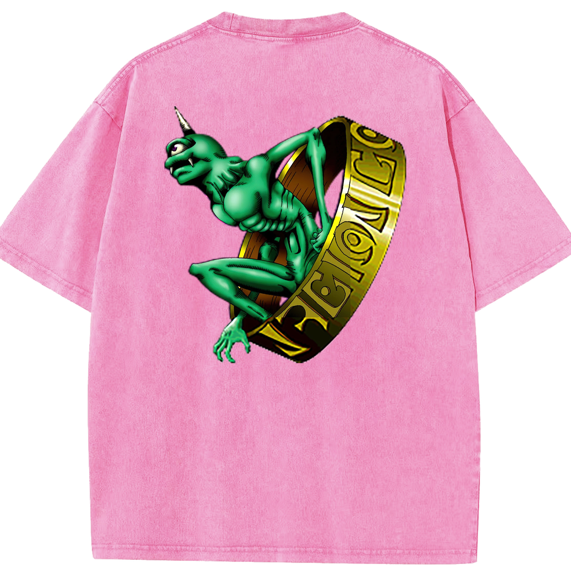 （画像用） 遊☆戯☆王 Yu-Gi-Oh! 綿100% ヴィンテージ風 半袖Tシャツ（背面プリント）